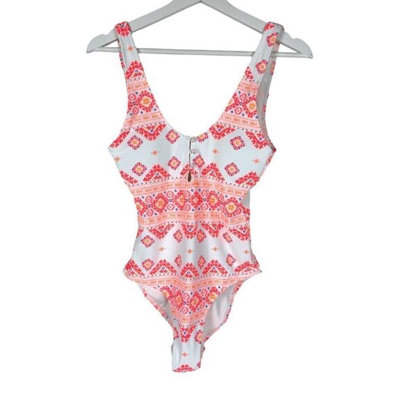 Aerie Small Pique One-Piece Swimsuit Full Coverage - Picture 2 of 8